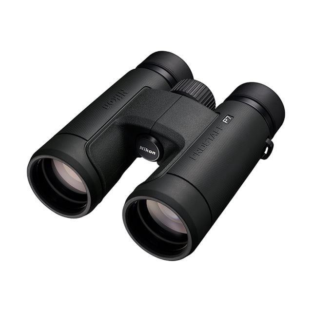 Nikon ProStaff P7 Jumelles 8x42 avec Grossissement 8x et Objectifs de 42 mm, design Prisme de Toit Texturé Noir, Molette de Mise au Point Centrale et logo Nikon sur la Charnière, Étanches et Antibuée pour la Chasse, la Faune et l'Observation des Oiseaux en Faible Luminosité.