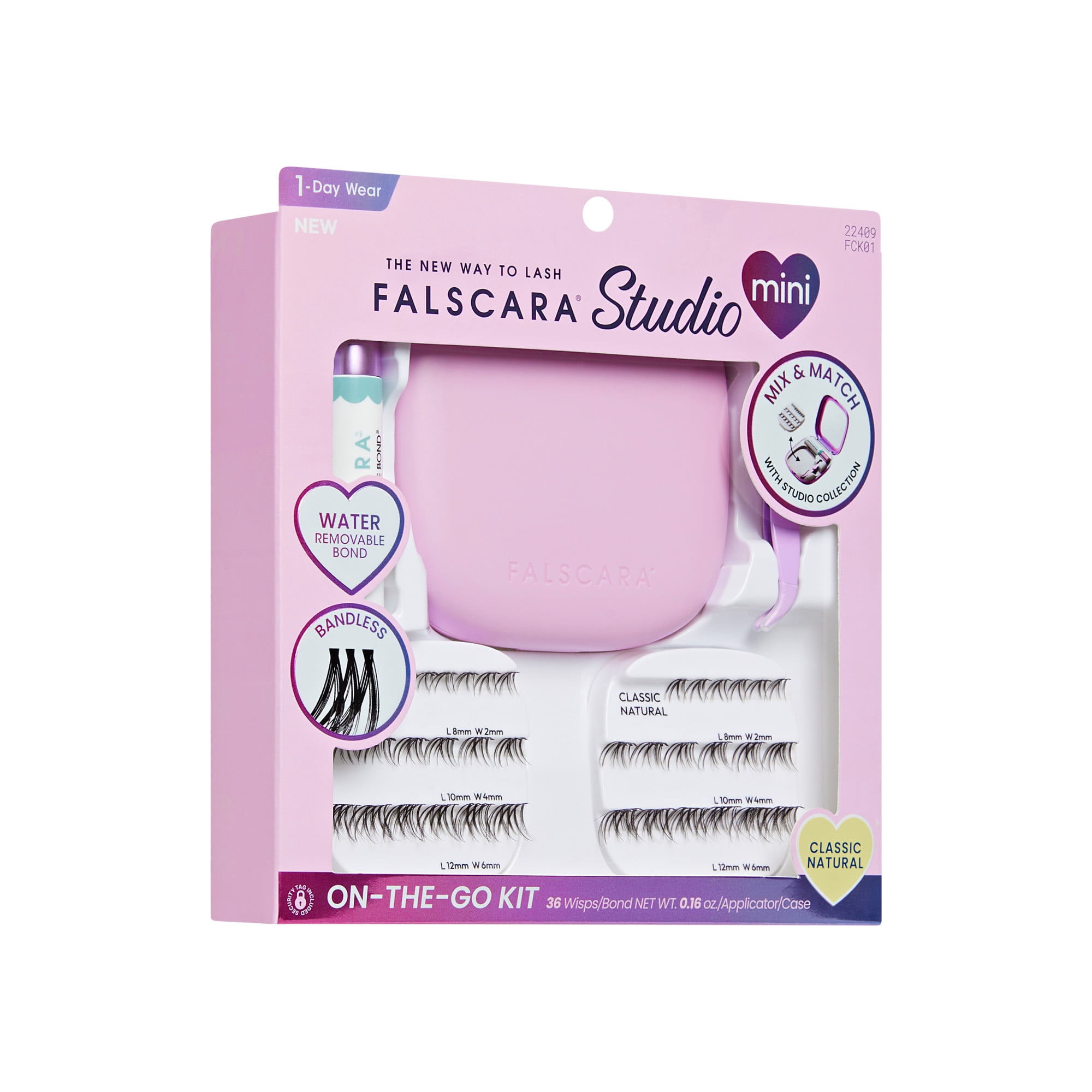 KISS -Falscara Case Kit 01 - Classic Natural - Lash Clusters