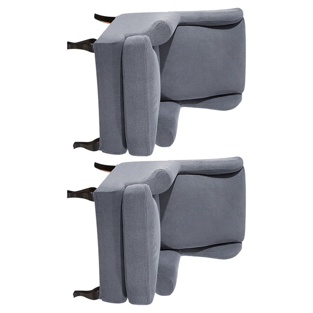 Ruiboury 2pack/lot Not Easy To Wrinkle Chair Cover Fit And Wrinkle-Free Soft Comfortable dark grey