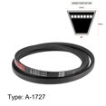 thumbnail image 2 of Unique Bargains A1727/A68 V Belt, Rubber, 68-inch Inner Girth, 2 Pieces, 2 of 3