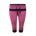 thumbnail image 4 of AherBiu Plus Size Capris for Women Low Rise Elastic Drawstring Joggers Sweatpants Running Sports Capri Pants, 4 of 4