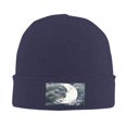 thumbnail image 3 of ZICANCN Bonnet en tricot-Moon Boy Books Bonnet d'Hiver Doux et Chaud Chapeaux Classiques pour Hommes Femmes Nuages Lanterne Lire Rêve, 3 of 6