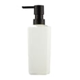 thumbnail image 1 of yulier 350ml Soap Dispenser for Bathroom and Kitchen, Modern Striped Style Hand Soap Body Wash Dish Soap Dispenser with Pump, Refillable Pump Bottle, White, 1 of 6