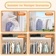 thumbnail image 4 of Zootealy Wall Mounted Clothes Hanger Rack Retractable Clothes Drying Rack Space-Saver Laundry Drying Rack,Collapsible for Laundry Balcony Mudroom Bedroom, 4 of 6