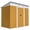 Yellow, variant on Outsunny 7' x 4' Metal Outdoor Storage Shed w/ Sliding Doors Grey
