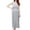 Grey, variant on Tranfacy Women's Short Sleeve Maternity Dress,Boho Maternity Dress,Nursing Tank Dress Long Layering Nightgown Maternity Sundress for Breastfeeding