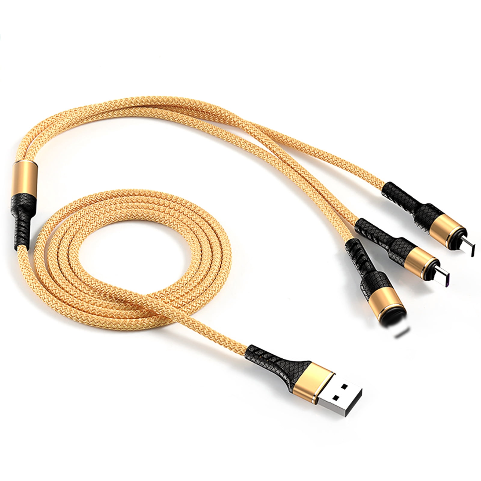 Yeacher 3-IN-1 USB Charging Cable Multi Line Type C Micro USB Connector Replacement for Charging Cable