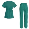 thumbnail image 2 of Women's Scrubs Set Scrub Top and Pants Scrubs Set, 2 of 3