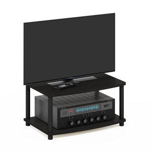 Pemberly Row Bois élevé TV Se tenir debout pour TV jusqu'à 25" - Espresso/Noir