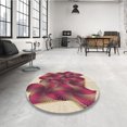 thumbnail image 4 of Ahgly Company Tapis Rectangulaire Lavable en Machine Intérieur Transitionnel Rouge Bordeaux Vif, 5 Pieds x 7 Pieds, 4 of 7