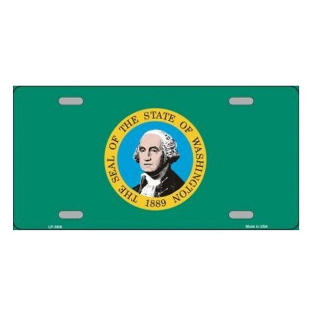 Plaque d'Immatriculation en Métal Drapeau de l'État de Washington