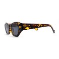 thumbnail image 4 of Womens Mod Thick Plastic Chunky Cat Eye Sunglasses Tortoise Black, 4 of 4