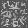 thumbnail image 1 of Ahgly Company Machine Washable Indoor Square Transitional Gunmetal Gray Area Rugs, 8' Square, 1 of 7