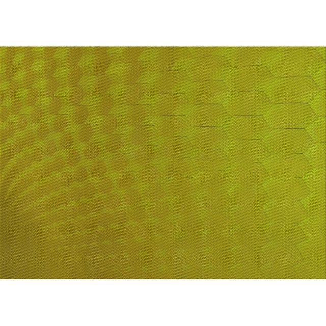 Ahgly Company Tapis Rectangulaire Lavable en Machine Intérieur Transitionnel Jaune Foncé Vert, 2 Pieds x 5 Pieds