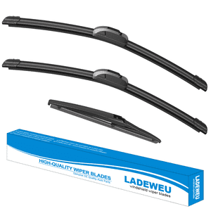 3 Wipers 26"+16"+11" for Kia Rio 2012-2017 Hyundai Accent 2012-2022  Kona 2018-2023 Kona Electric 19-24 All Weather Replacement Front with Rear Windshield Wiper Blades Set (Pack of 3)