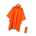 thumbnail image 4 of Poncho de Pluie S SERENABLE avec Capuche, Imperméable Réutilisable pour Événement Sportif, Randonnée, Camping, Orange, 4 of 9
