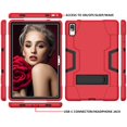 thumbnail image 2 of Mignova for Lenovo Tab P11 Pro Tablet Case , Heavy-Duty Drop-Proof and Shock-Resistant Rugged Hybrid Protective case(with Stand) for Lenovo Tab P11 Pro 11.5 inch (Model:TB-J706F/J706L)(Red/Black), 2 of 6