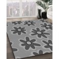 thumbnail image 3 of Ahgly Company Tapis d'Intérieur Rectangulaire Transitionnel Gris Gray Lavable à la Machine, 2 Pieds x 4 Pieds, 3 of 7