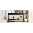 thumbnail image 4 of Noble House 60" Fir Veneer Entryway Table, Honeycomb Front Console with 3 Drawers & Solid Fir Legs,Navy Blue, 4 of 9
