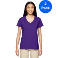 thumbnail image 1 of Gildan T-Shirt Col en V en Coton Épais pour Femmes - G500VL (Lot de 2), 1 of 1