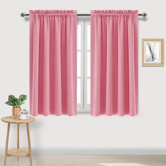 TopLLC Blackout Curtains, Curtains for Bedroom Curtains Heat Insulation Energy Saving Bedroom And Kitchen Curtains Scandinavian Solid Colour Black Silk Curtains blackout curtain