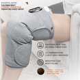 thumbnail image 3 of Calming Heat Knee Wrap by Sharper Image Personal Electric Heating Pad with Copper & Charcoal; Vibrations, 2 Heat & 5 Vibrating Massage Settings for 10 Relaxing Combinations, 3 of 5