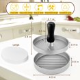 thumbnail image 2 of Hamburger Press Patty Maker Aluminum Non-stick Burger Patty Press Mold, 2 of 4