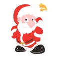 thumbnail image 1 of ZheElen Christmas Static Sticker Fridge Window PVC Decal Home Office Shop Self-adhesive Decoration, Santa Clause, 1 of 6