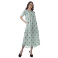 thumbnail image 2 of Moomaya Robes d'Été Imprimées Décontractées pour Femmes, Robes de Cocktail, Vêtements de Mariage, 2 of 5