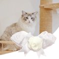 thumbnail image 4 of CBFFDC Pet Neck Circle Pet Collar Princess Style Three dimensional Flower Lace Comfortable Wear Elastic Strap Up Adorable Triangle Dogs Cats, 4 of 6