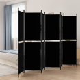 thumbnail image 1 of vidaXL 6-Panel Room Divider Black 300x200 cm Fabric, 1 of 5