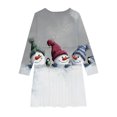 thumbnail image 5 of RXMEKW Robe Patineuse de Noël Imprimée pour Filles à Manches Longues à Col Rond Robe Tournoyante pour Récital et Fête pour l'École des Fêtes et les Événements Festifs, 5 of 5