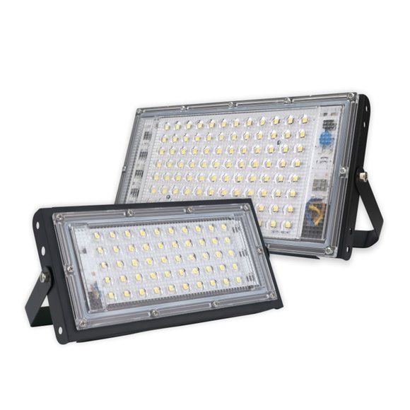 2 Pcs 150W 100W Projecteur à DEL Extérieur Projecteur Étanche IP65 Lampe de Rue à DEL Éclairage Paysager Lumière de Jardin, Grand Application