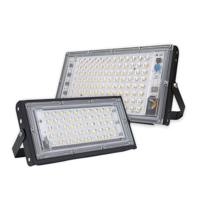 2 Pcs 150W 100W Projecteur à DEL Extérieur Projecteur Étanche IP65 Lampe de Rue à DEL Éclairage Paysager Lumière de Jardin, Grand Application