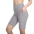 thumbnail image 1 of KIHOUT Women's High Waist Workout Shorts Butt Lifting Tummy Control Ruched Booty Running Yoga Shorts with Pockets, 1 of 3