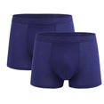 thumbnail image 1 of Jamicy Men's Boxer Briefs Gift for Men Men's Underwear Boxer Briefs 2 Pack Basic Solid Color Soft Comfortable Breathable High Elasticity, 1 of 2