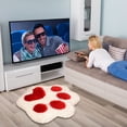 thumbnail image 3 of Sheepskin Rug Furry Cat Rug Kids Room Rug Room Non Neutral Throw Blanket for Couch over Size Throw Blanket Merry Home Area Rug Soft Blanket Throws Wall to Wall Carpeting, 3 of 3