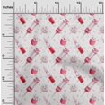 thumbnail image 2 of oneOone Tissu Popeline de Coton Rouge Ciseaux Matériel de Couture Tissu Imprimé au Mètre 56 Pouces de Large, 2 of 5