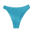 thumbnail image 3 of Maillot de Bain pour Femmes - Bas de Bikini pour Femmes, Bas de Maillot de Bain Côtelée Échancrée Taille Mi-Haute, Bas de Maillot de Bain, Bikini Femme, 3 of 4