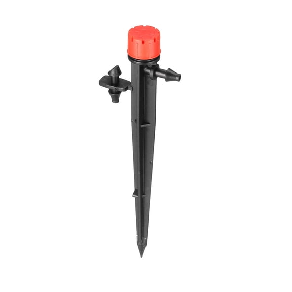 Unique Bargains Goutteurs de Pulvérisation Réglables, Système d'Irrigation Micro Émetteur 360 Degrés 25 Pcs (Rouge)