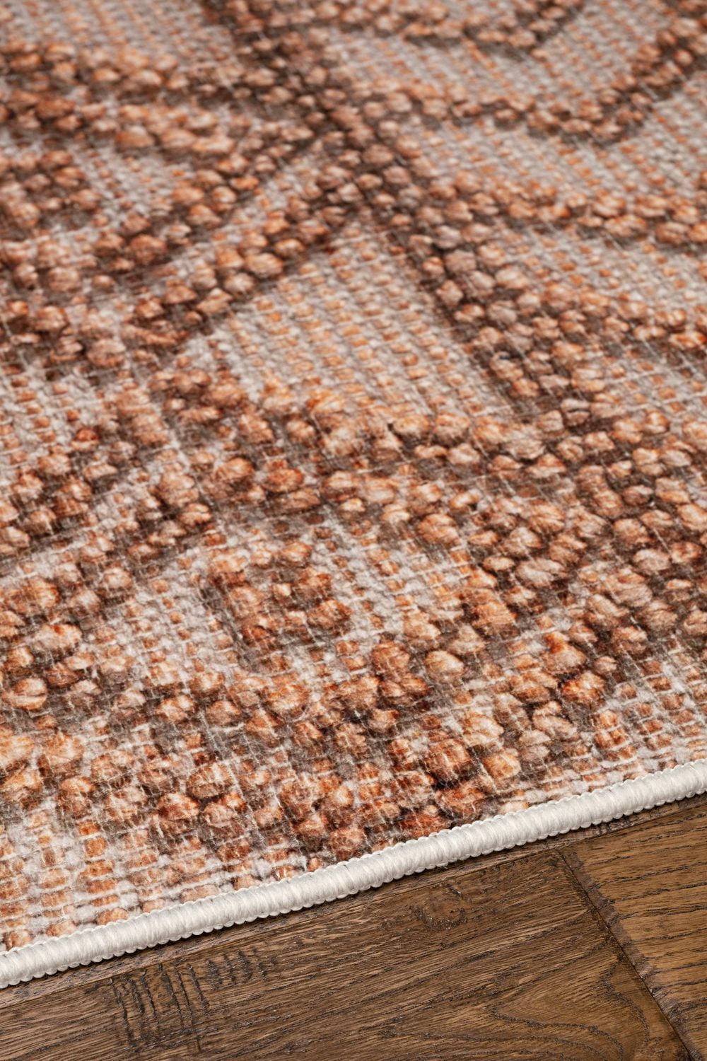Tapis de couloir Mirage Lansing cuivre et crème 2 pi x 10 pi