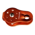 thumbnail image 4 of S SERENABLE 20KN Aluminium Tree Rock Climbing Abseiling Single Pulley Ball Bearing - Red Orange, 4 of 5