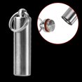 thumbnail image 2 of Garosa Stainless Steel Medicine Keychain Holder For Traveling Camping Emergency, 2 of 7