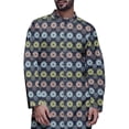 thumbnail image 4 of Atasi Printed Designer Rayon Button Down Casual Kurta With Pajama For Men, 4 of 4