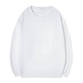 thumbnail image 1 of HAiming Chemises en Coton pour Hommes Décontractées à Manches Longues Col Ras du Cou Hauts Amples Mode Chandail de Base Surdimensionné, 1 of 6