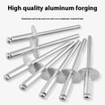thumbnail image 4 of Ruiboury 100-Count Pack, Flange Rivets, Elastic Rivets, Silver Simple Use, And Woodworking Furniture Machinery Equipment silver-white 3.2*9(100 support), 4 of 6