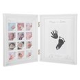 thumbnail image 1 of Baby Picture Frame Newborn Handprint Footprint Frame Baby Milestone Picture Frame, 1 of 8
