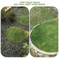 thumbnail image 4 of Green Artificial Grass Rug for Home Use Lightweight Plastic Material Adds Natural Decor Touch 12.5 Inches Diameter, 4 of 8