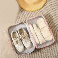 thumbnail image 4 of QJUHUNG Sac de Rangement Imperméable pour Chaussures de Voyage avec 2 Compartiments à 2 Couches Grande Capacité s'Adapte à la Taille 12 Pochette Multi-Usage en Maille pour Hommes Femmes Bagage Portable Chariot, 4 of 6