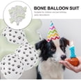 thumbnail image 4 of Shisuyan 1 Ensemble Jolis Ballons en Forme d'Os Décor de Scène de Ballons Ballons Motif Patte de Chien, 4 of 8